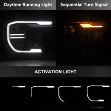 Load image into Gallery viewer, AlphaRex LED Projector Headlights for Ford Ranger / Ranger Raptor (2024-2026) Luxx or Nova Series with DRL &amp; Sequential Signal - Alpha Black / Black Alternate Image