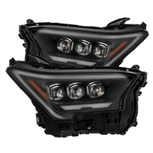 Load image into Gallery viewer, AlphaRex LED Projector Headlights for Toyota Tacoma (2024-2026) OG Style or Standard Nova Series with Sequential Signal - Alpha Black / Black Alternate Image