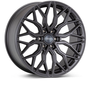 Vossen HF6-3 Wheels (24x10 / 6x135 / ET25 Offset/ Deep Face / 87.1) Black/ Gunmetal/ Silver Polished Finish