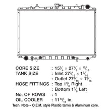 Load image into Gallery viewer, CSF Radiator Nissan Maxima (1989-1994) OEM Replacement w/ Aluminum Core 2464 - Default Title Alternate Image