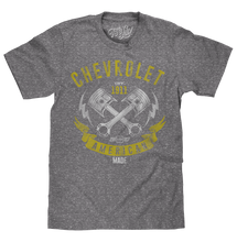 Load image into Gallery viewer, Tee Luv Chevy American Made Piston T-Shirt - Gray (S-3XL) Alternate Image