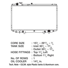 Load image into Gallery viewer, CSF Radiator Lexus GS300 / GS400 (1998-2005) OEM Replacement w/ Aluminum Core 2606 Alternate Image