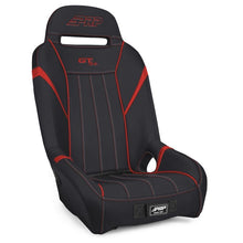 Load image into Gallery viewer, PRP GT/S.E. Suspension Seat Polaris RZR (20-22) [Fixed Back] Multiple Color Options - Black &amp; Red Alternate Image