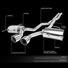 Load image into Gallery viewer, DNA Exhaust for Cadillac CTS-V Coupe 6.2L (2011-2014) Catback with 4.5" Dual Round Diagonal Cut Rolled Tips - Default Title Alternate Image