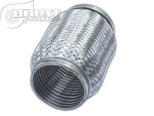 Load image into Gallery viewer, BOOST Products Exhaust Flex Pipe Section Interlock 304 Stainless Weld-On - 1.5" to 4" Alternate Image