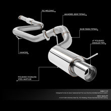 Load image into Gallery viewer, DNA Exhaust for Mitsubishi Eclipse 3G 3.0L 6G72 V6 (2000-2005) Catback with Single Wall or Double Rolled Wall Alternate Image