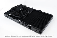 Load image into Gallery viewer, CSF Radiator Fan Shroud for Honda Civic (1992-2000) All- Aluminum with 12" High Performance Spal Fan - Polished or Black Alternate Image