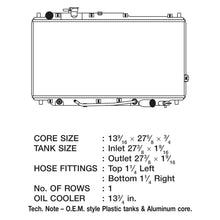 Load image into Gallery viewer, CSF Radiator Kia Sephia / Spectra (1998-2004) OEM Replacement w/ Aluminum Core 2927 - Default Title Alternate Image