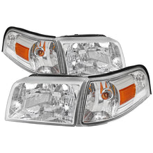 Load image into Gallery viewer, Spec-D OEM Replacement Headlights Mercury Grand Marquis (06-11) Black or Chrome w/ Amber Alternate Image