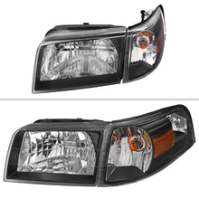 Pair Of Replacement Headlights With Turn Signal & Parking Light For 2006-2011 Mercury Grand Marquis