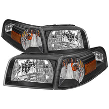 Load image into Gallery viewer, Spec-D OEM Replacement Headlights Mercury Grand Marquis (06-11) Black or Chrome w/ Amber Alternate Image