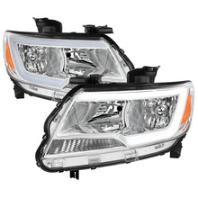 Load image into Gallery viewer, Spec-D Projector Headlights Chevy Colorado (2015-2022) Sequential Or Non-Sequential LED Bar - Black Or Chrome - Non Sequential Style / Chrome / Clear Lens Alternate Image