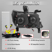Load image into Gallery viewer, Spec-D Projector Headlights Chevy Colorado (2015-2022) Sequential Or Non-Sequential LED Bar - Black Or Chrome - Non Sequential Style / Black / Clear Lens Alternate Image