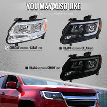 Load image into Gallery viewer, Spec-D Projector Headlights Chevy Colorado (2015-2022) Sequential Or Non-Sequential LED Bar - Black Or Chrome - Non Sequential Style / Black / Clear Lens Alternate Image