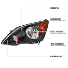 Load image into Gallery viewer, Spec-D Headlights Honda CRV (07-11) OEM Replacement w/ Amber Corners - Black Housing Alternate Image
