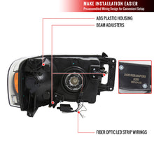 Load image into Gallery viewer, Spec-D Headlights Ram 1500 (02-05) Ram 2500/3500 (03-05) DRL LED Tube - Black / Chrome / Smoked Alternate Image