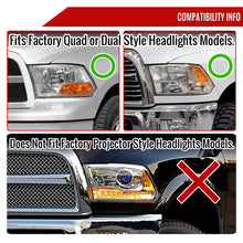 Load image into Gallery viewer, Spec-D Crystal Headlights RAM 1500 (09-18) RAM Classic (19-21) RAM 2500 3500 (10-18) RAM Factory-Style / LED Upgrade Headlights w/ Multiple Variations Alternate Image