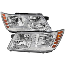 Load image into Gallery viewer, Spec-D Replacement Headlights Dodge Journey (2009-2020) Smoked / Chrome Housing OEM Style Alternate Image