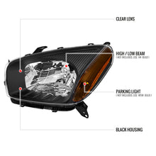 Load image into Gallery viewer, Spec-D OEM Replacement Headlights Toyota RAV4 (01-03) Non Sport - Black / Smoked / Clear Alternate Image