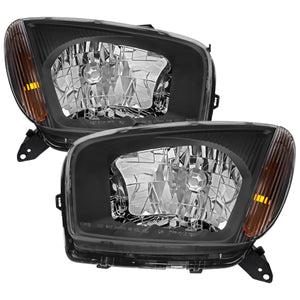 Spec-D OEM Replacement Headlights Toyota RAV4 (01-03) Non Sport - Black / Smoked / Clear