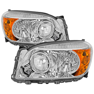 Spec-D OEM Replacement Headlights Toyota RAV4 (06-08) Base or Limited - Black / Smoked / Clear