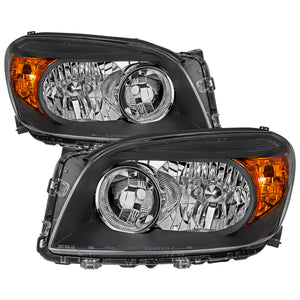 Spec-D OEM Replacement Headlights Toyota RAV4 (06-08) Base or Limited - Black / Smoked / Clear