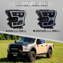 Load image into Gallery viewer, Spec-D Full LED Projector Headlights for Ford F150 (2015-2017) LED DRL Light Bar Black - Clear or Smoked Lens Alternate Image
