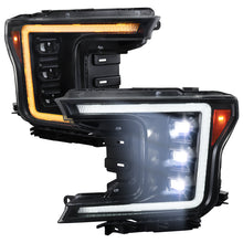 Load image into Gallery viewer, Spec-D Projector LED Headlights for Ford F150 (2018-2020) Sequential Switchback Turn Signals - Clear or Smoked Lens Alternate Image
