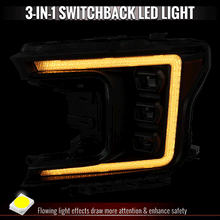 Load image into Gallery viewer, Spec-D Projector LED Headlights for Ford F150 (2018-2020) Sequential Switchback Turn Signals - Clear or Smoked Lens Alternate Image