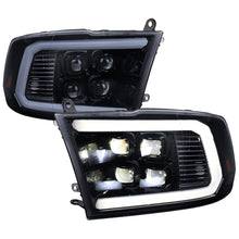 Load image into Gallery viewer, Spec-D Projector Headlights Dodge Ram (09-18) Ram Classic (19-24) C-Bar LED Sequential Switchback - Halogen or Full LED Alternate Image