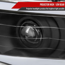 Load image into Gallery viewer, Spec-D Headlights Ram 1500 (02-05) Ram 2500/3500 (03-05) DRL LED Tube - Black / Chrome / Smoked - Euro Headlights / Matte Black / Clear Alternate Image