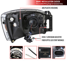 Load image into Gallery viewer, Spec-D Projector Headlights Dodge RAM 1500 / 2500 / 3500 (2006-2009) LED Bar - Black or Chrome - Chrome / Smoke Alternate Image