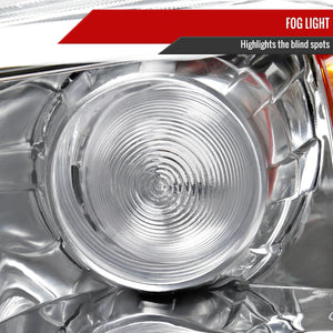 Spec-D Projector Headlights Honda Pilot (2006-2008) Chrome / Black Housing OEM Replacement