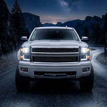 Load image into Gallery viewer, Spec-D Projector Headlights Chevy Silverado 1500 (2014-2015) LED DRL Bars - Matte Black / Chrome - Matte Black / Clear Lens Alternate Image