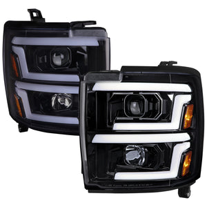 Spec-D Projector Headlights Chevy Silverado 2500HD / 3500HD (15-19) Switchback Sequential LED