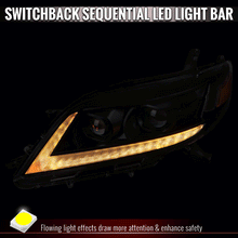 Load image into Gallery viewer, Spec-D Projector Headlights for Toyota Sienna (2011-2020) Sequential Turn Signal LED Bar - Black or Chrome Alternate Image
