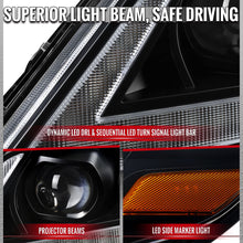 Load image into Gallery viewer, Spec-D Projector Headlights for Toyota Sienna (2011-2020) Sequential Turn Signal LED Bar - Black or Chrome Alternate Image