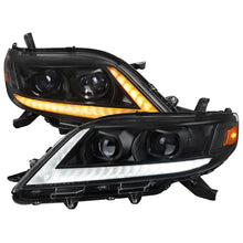 Load image into Gallery viewer, Spec-D Projector Headlights for Toyota Sienna (2011-2020) Sequential Turn Signal LED Bar - Black or Chrome Alternate Image