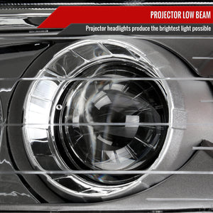 Spec-D Projector Headlights Hyundai Sonata (2006 2007 2008) Black w/ Clear Lens