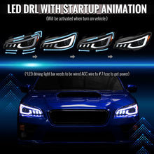 Load image into Gallery viewer, Spec-D Projector Headlights Subaru WRX &amp; WRX STi (2015-2021) Black w/ Sequential Switchback LED DRL Alternate Image