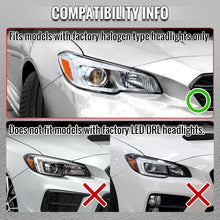 Load image into Gallery viewer, Spec-D Projector Headlights Subaru WRX &amp; WRX STi (2015-2021) Black w/ Sequential Switchback LED DRL Alternate Image