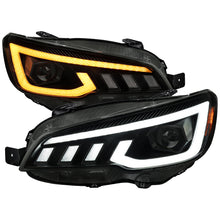 Load image into Gallery viewer, Spec-D Projector Headlights Subaru WRX &amp; WRX STi (2015-2021) Black w/ Sequential Switchback LED DRL Alternate Image