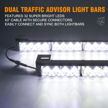 Load image into Gallery viewer, Xprite Contract G1 Series Dual LED Traffic Advisor Strobe Lights - Multiple Light Color Options - Amber Alternate Image