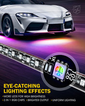 Load image into Gallery viewer, Xprite LED RGB Dancing Underbody Glow Kit [D1 Series] with Remote Control Alternate Image