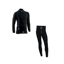 Load image into Gallery viewer, OMP FIRST Top / Pants Fireproof Underwear [FIA 8856-2018] Black or White - Tops / White / Small Alternate Image