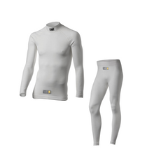 Load image into Gallery viewer, OMP Tecnica EVO Top / Pants Fireproof Underwear [FIA 8856-2018] Black or White - Tops / White / XS/S (42-46) Alternate Image