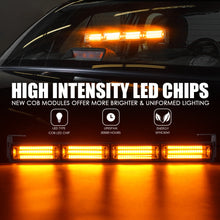 Load image into Gallery viewer, Xprite  LED Strobe Light Bar 18&quot; Vigilante Series 20W Traffic Advisor COB - Blue/Amber/White-Amber/White-Red/Red-Blue Alternate Image