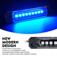 Load image into Gallery viewer, Xprite Focal Series Truck Bed RGB LED Lights 8 Pods Set w/ Remote Control - Default Title Alternate Image
