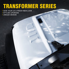 Load image into Gallery viewer, Xprite Lightweight Hood Jeep Wrangler JK (2007-2018) - ZR1 / Beast / Transformer / Piranha Series w/ Heat Extractors Alternate Image