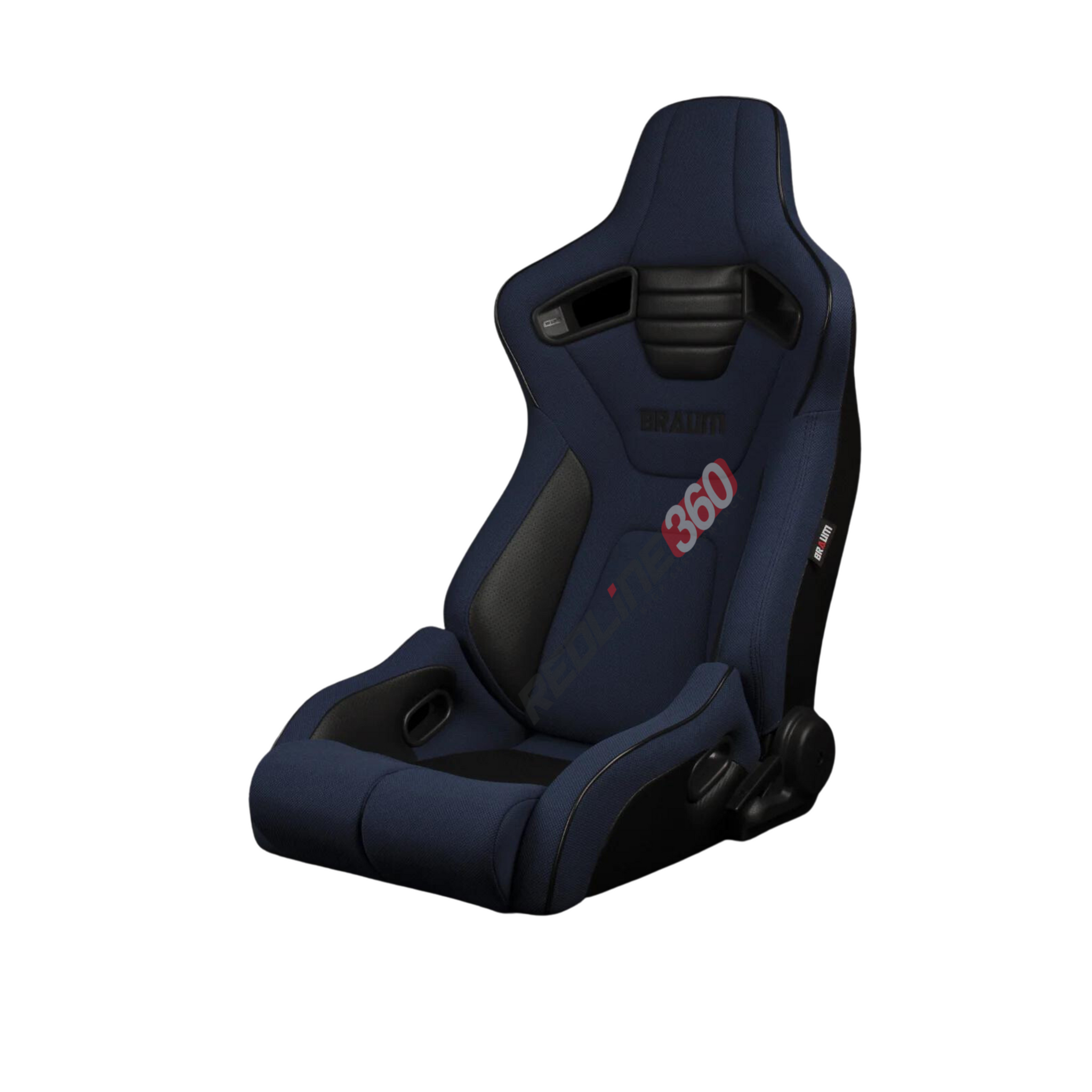 BRAUM Elite-R Racing Seats (Reclinable - Black Trim) Black / Blue / Re